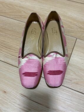 Artemis Design Co. One-of-a-kind handmade Silk & Leather Loafers